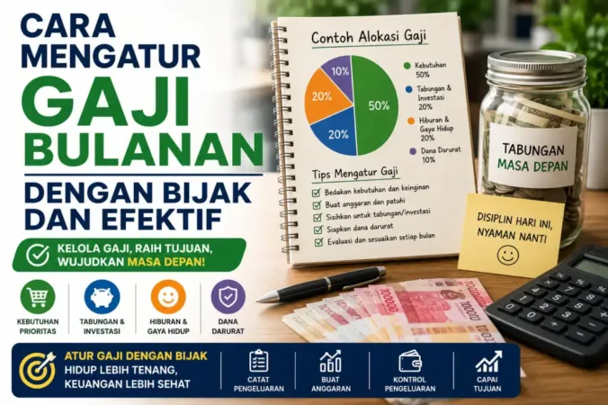 Cara Mengatur Gaji Bulanan dengan Bijak dan Efektif