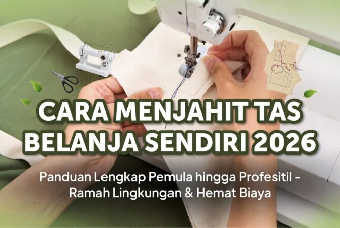 Cara Menjahit Tas Belanja Sendiri 2026: Panduan Lengkap Pemula hingga Profesional