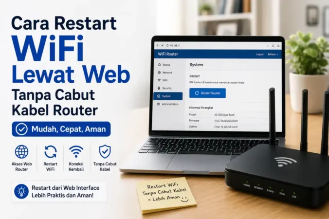 Cara Restart WiFi Lewat Web Tanpa Cabut Kabel Router