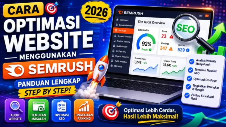 Cara Optimasi Website Menggunakan SEMrush: Panduan Lengkap Step by Step | 2026