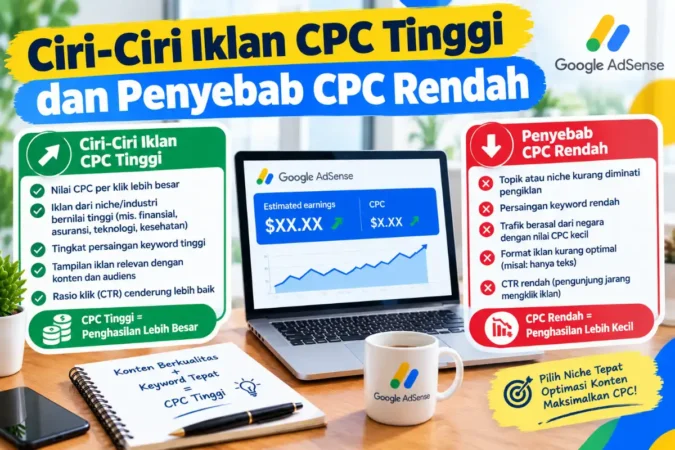 Ciri-Ciri Iklan CPC Tinggi dan Penyebab CPC Rendah
