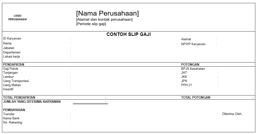 Contoh Slip Gaji Karyawan Bank BRI 2026: Struktur Lengkap, Cara Baca & Download