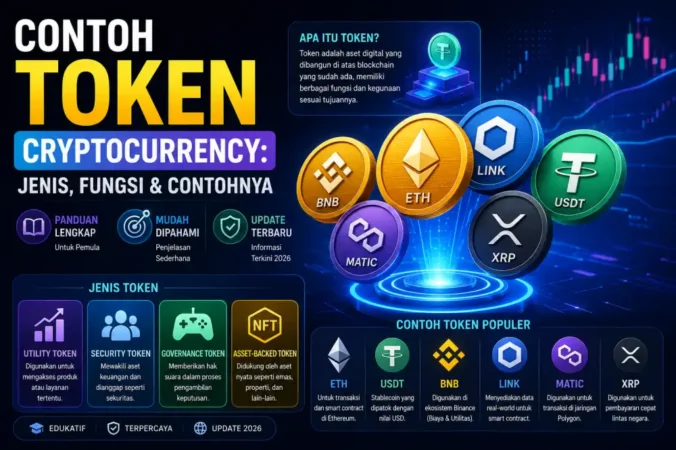 Contoh Token Cryptocurrency: Jenis, Fungsi & Contohnya