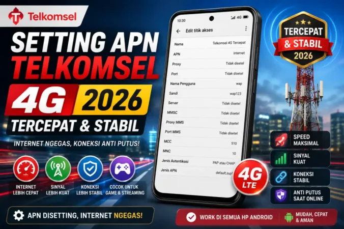 Setting APN Telkomsel 4G 2026 Tercepat & Stabil