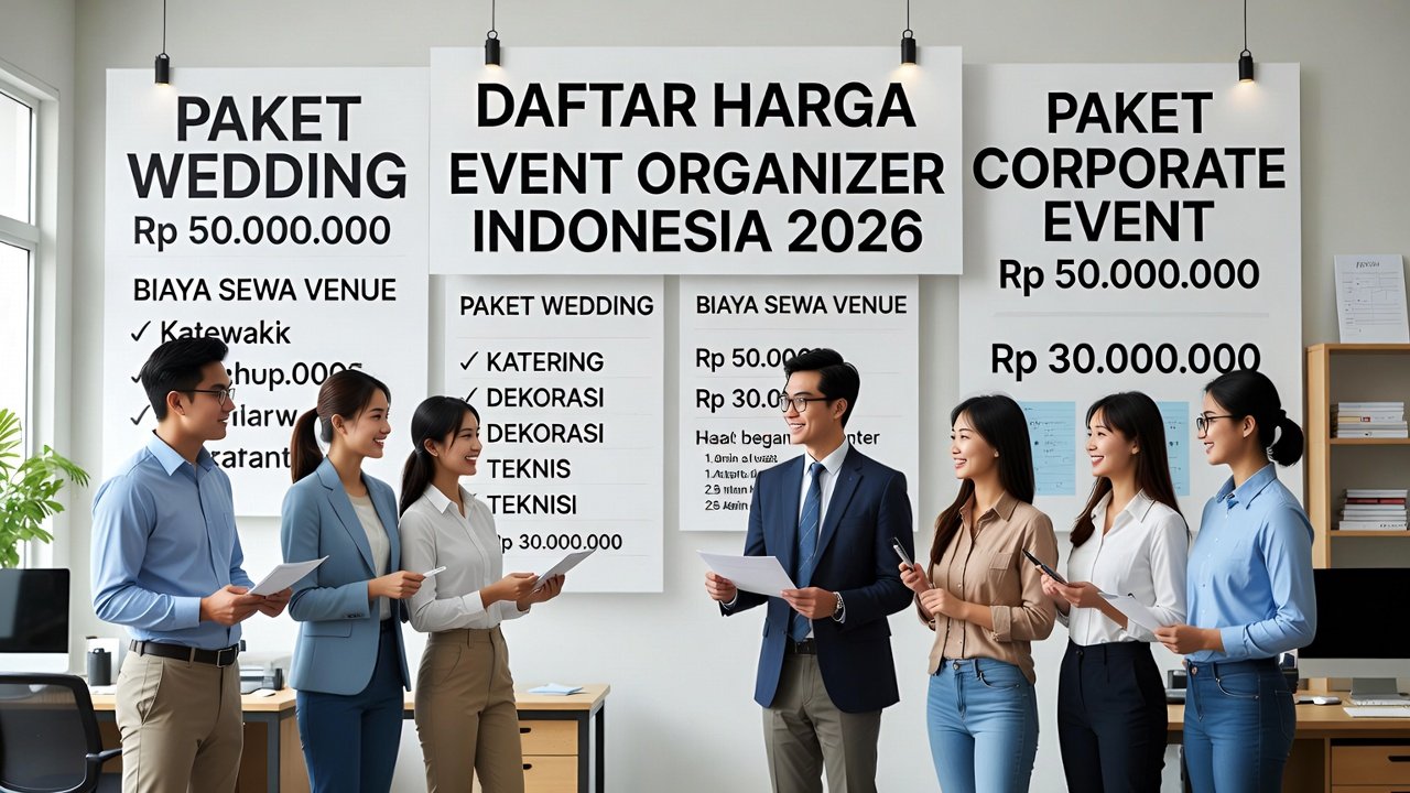 Daftar Harga Event Organizer Indonesia 2026: Paket Lengkap Wedding, Corporate & Ulang Tahun