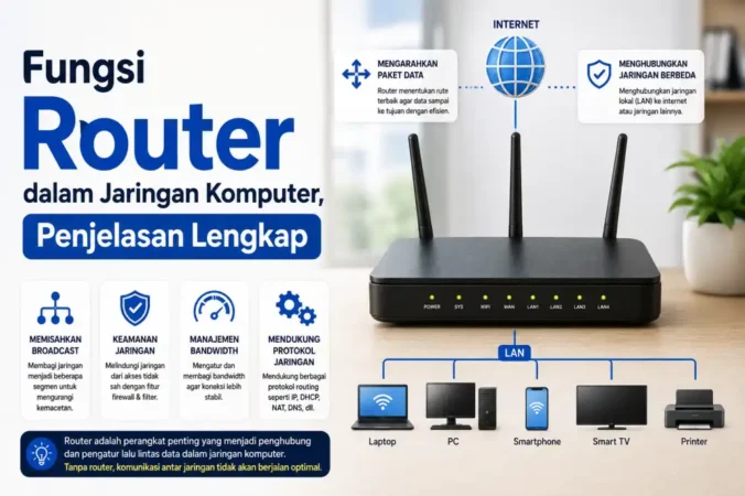 Fungsi Router dalam Jaringan Komputer, Penjelasan Lengkap