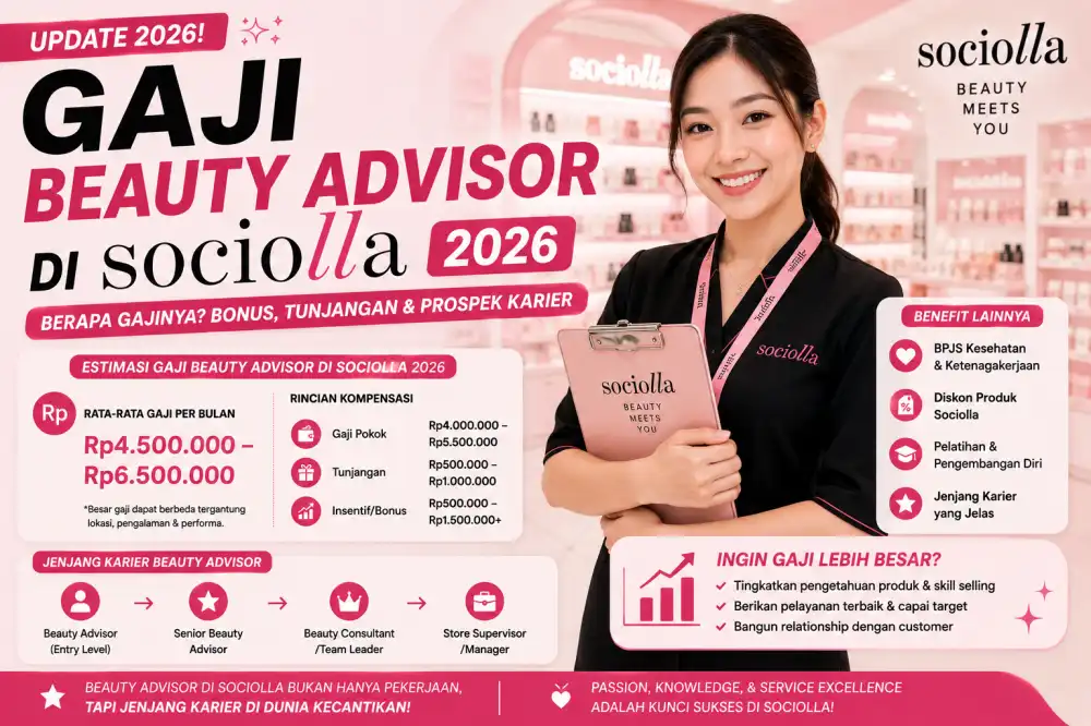 Mengungkap Rahasia Gaji Beauty Advisor di Sociolla 2026: Komponen, Insentif, dan Jenjang Karir