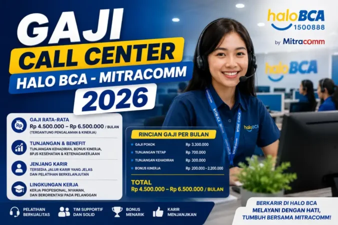 Gaji Call Center Halo BCA Mitracomm 2026: Kisaran, Tunjangan, dan Sistem Kerja Shift