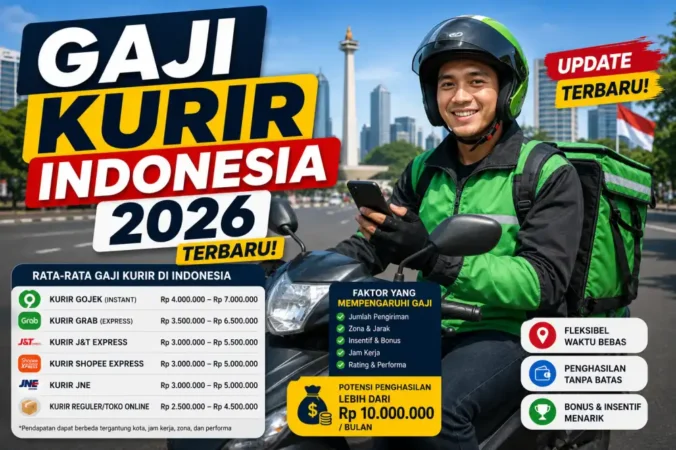 Mengenal Gaji Kurir di Indonesia 2026: JNE, J&T, Shopee Express, Sistem Bonus & Tunjangan