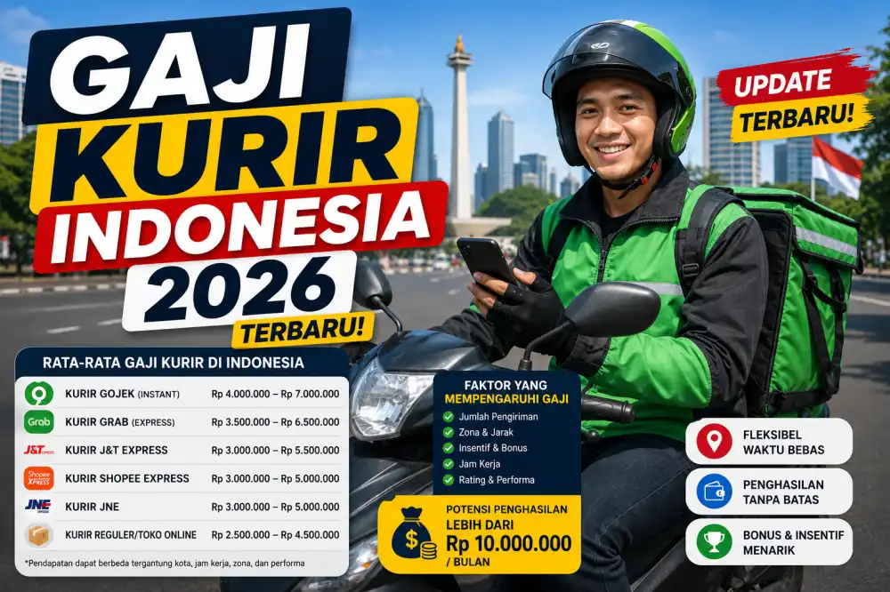 Mengenal Gaji Kurir di Indonesia 2026: JNE, J&T, Shopee Express, Sistem Bonus & Tunjangan