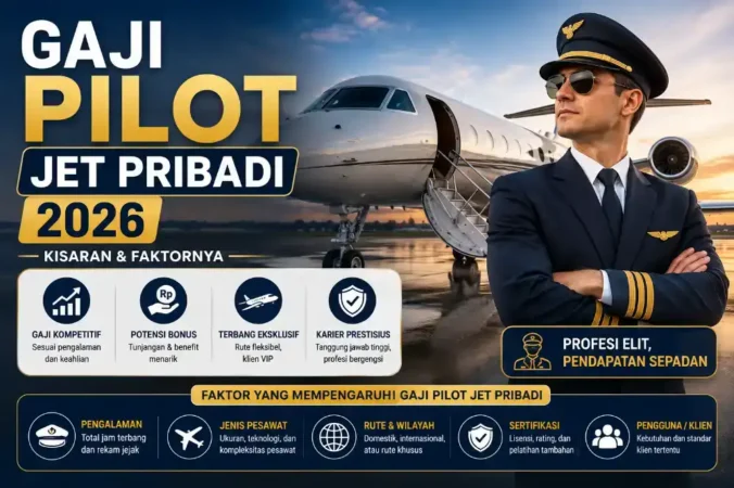 Gaji Pilot Jet Pribadi 2026: Kisaran & Faktornya