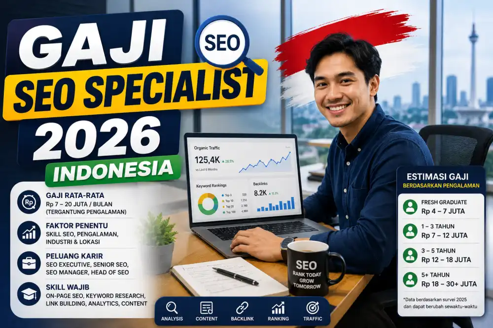 Gaji SEO Specialist 2026: Kisaran Junior, Senior, dan Freelancer di Indonesia