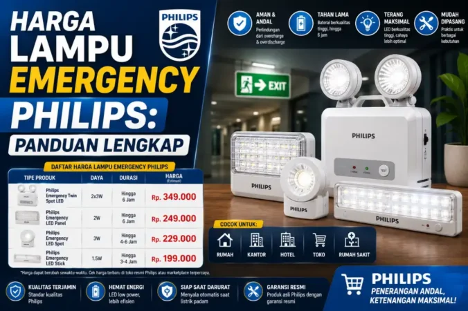 Harga Lampu Emergency Philips: Panduan Lengkap