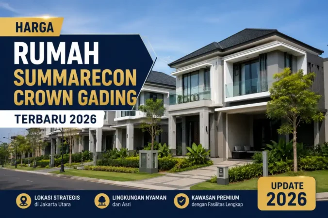 Harga Rumah Summarecon Crown Gading Terbaru 2026