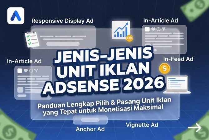 Jenis-Jenis Unit Iklan AdSense 2026: Panduan Lengkap Pilih yang Tepat untuk Monetisasi Website