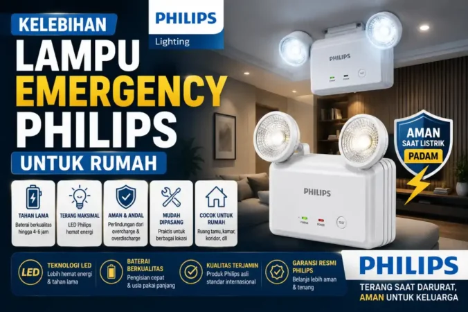 Kelebihan Lampu Emergency Philips untuk Rumah