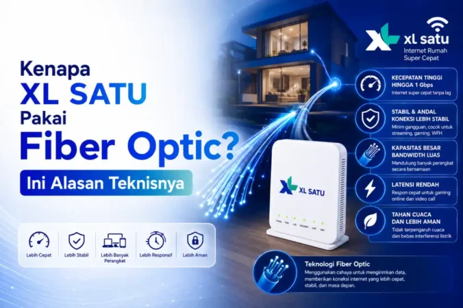 Kenapa XL SATU Pakai Fiber Optic? Ini Alasan Teknisnya