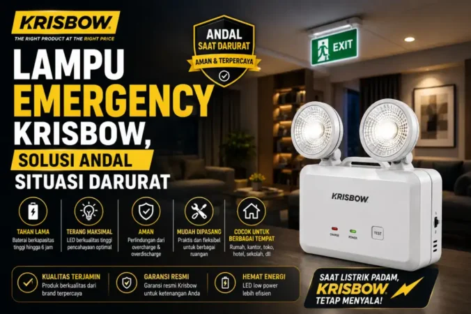 Lampu Emergency Krisbow, Solusi Andal Situasi Darurat