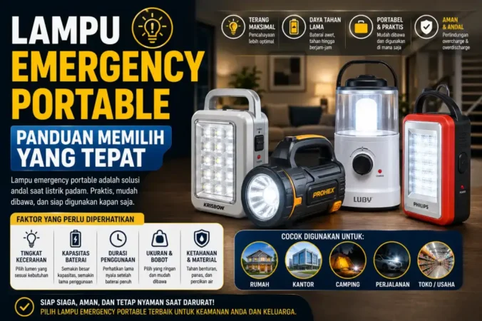 Lampu Emergency Portable: Panduan Memilih yang Tepat