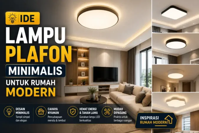 Ide Lampu Plafon Minimalis untuk Rumah Modern