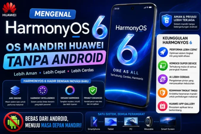 Mengenal HarmonyOS 6, OS Mandiri Huawei Tanpa Android