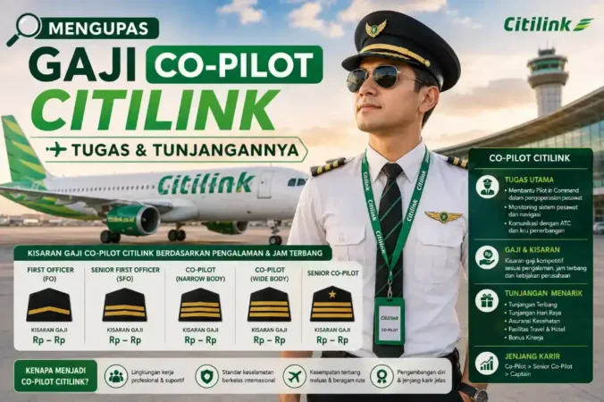 Mengupas Gaji Co-Pilot Citilink: Tugas & Tunjangannya