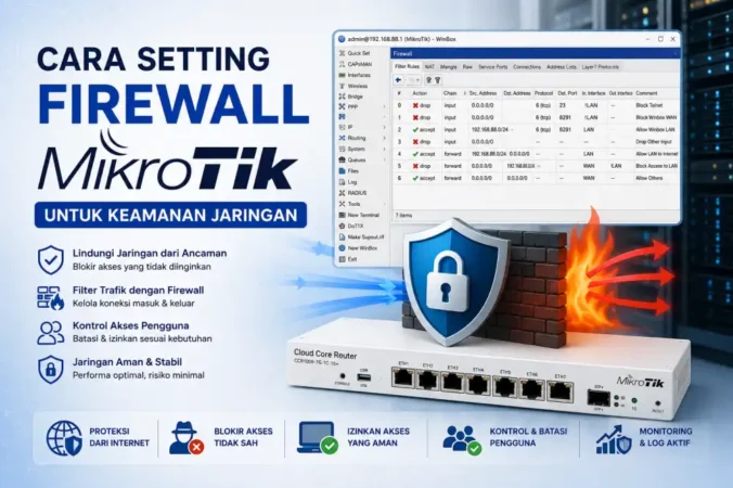 Cara Setting Firewall Mikrotik untuk Keamanan Jaringan