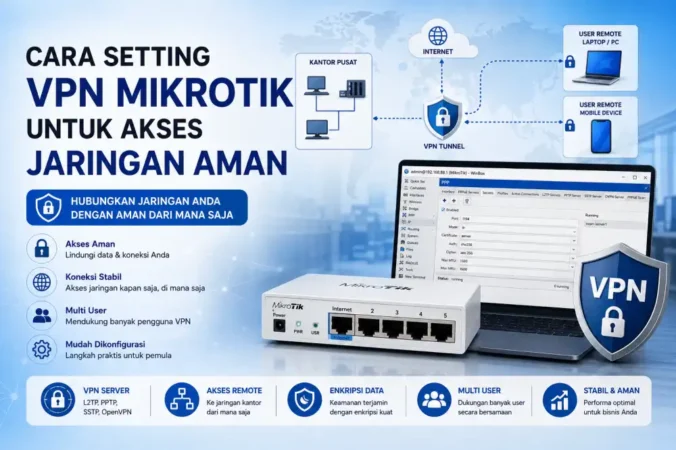 Cara Setting VPN Mikrotik untuk Akses Jaringan Aman