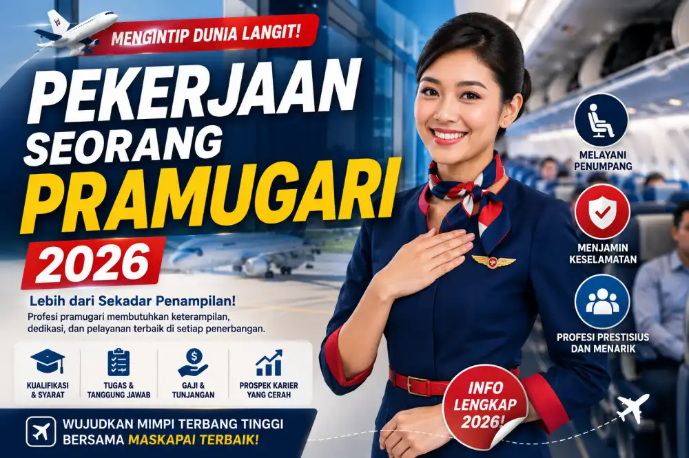 Pekerjaan Seorang Pramugari: Tugas, Gaji, Syarat, dan Cara Daftar 2026