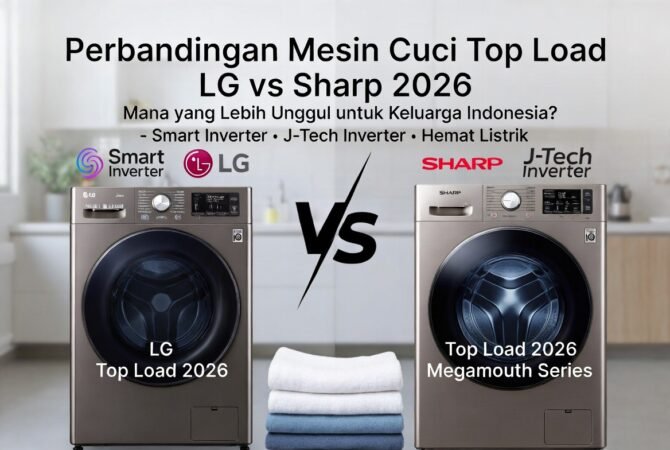 Perbandingan Mesin Cuci Top Load LG dan Sharp 2026: Mana yang Lebih Unggul untuk Keluarga Indonesia?