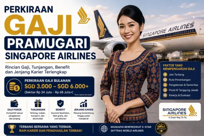 Perkiraan Gaji Pramugari Singapore Airlines