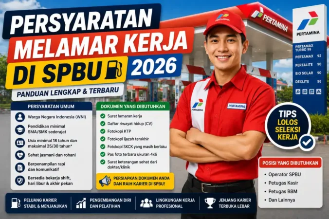 Persyaratan Melamar Kerja di SPBU 2026: Dokumen, Kualifikasi, dan Cara Daftar