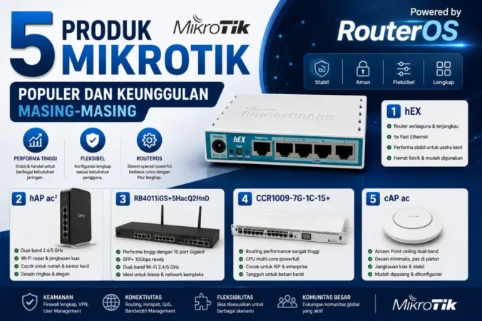 5 Produk Mikrotik Populer dan Keunggulan Masing-Masing