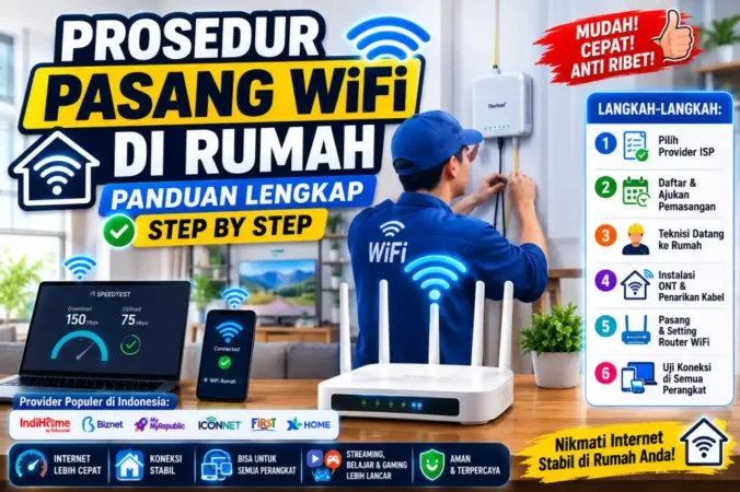 Prosedur Pasang WiFi di Rumah: Panduan Lengkap Step by Step