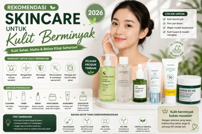 Rekomendasi Skincare untuk Kulit Berminyak 2026