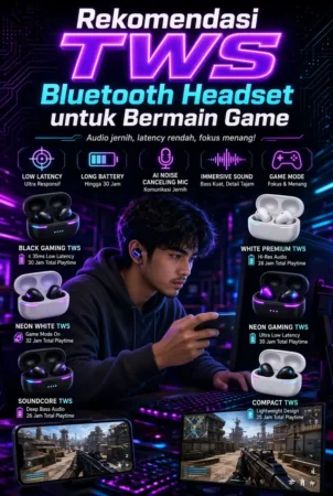 Rekomendasi TWS Bluetooth Headset untuk Bermain Game