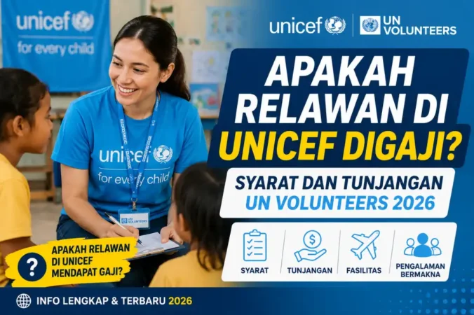 Apakah Relawan di UNICEF Digaji? Syarat dan Tunjangan UN Volunteers 2026