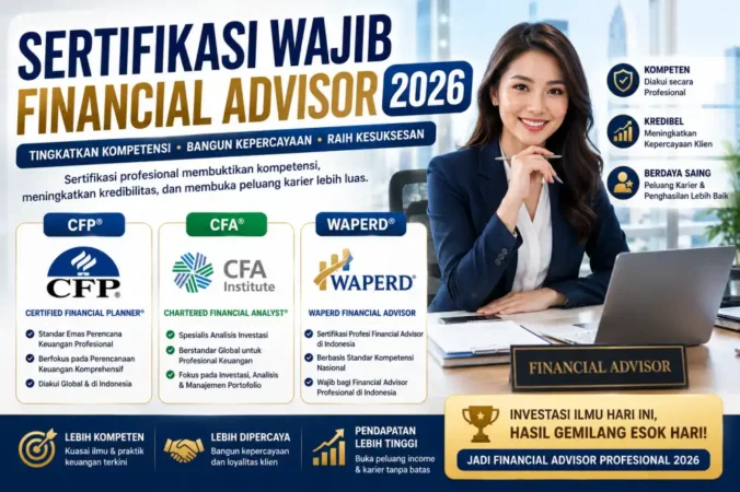 Sertifikasi Wajib Financial Advisor 2026: CFP, CFA, WAPERD