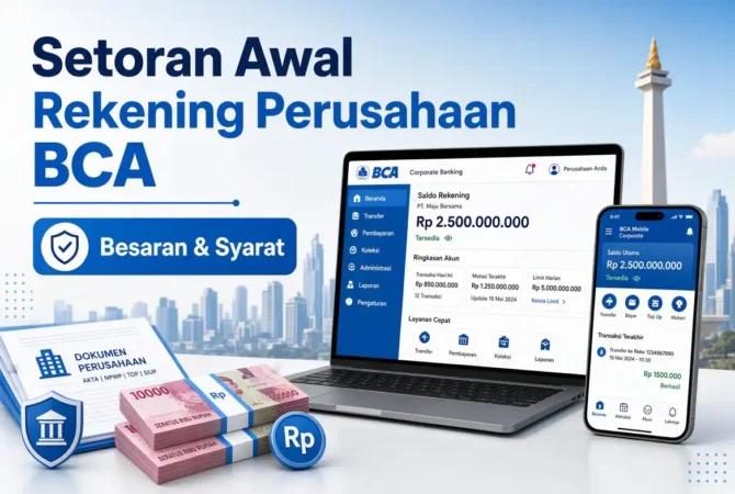 Setoran Awal Rekening Perusahaan BCA: Besaran & Syarat