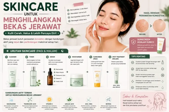 Skincare untuk Menghilangkan Bekas Jerawat