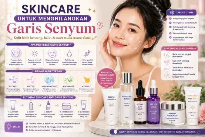 Skincare untuk Menghilangkan Garis Senyum