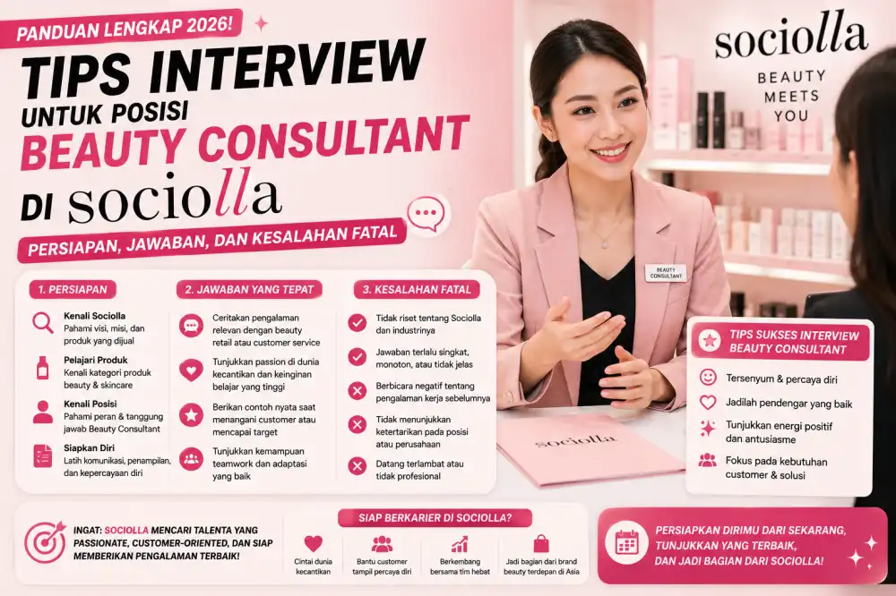 Tips Interview untuk Posisi Beauty Consultant di Sociolla 2026