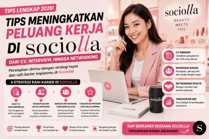 Tips Meningkatkan Peluang Kerja di Sociolla 2026: Dari CV, Interview, hingga Networking