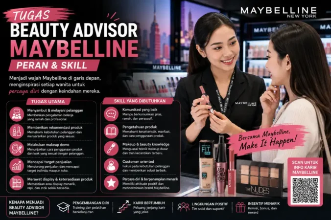 Tugas Beauty Advisor Maybelline: Peran & Skill