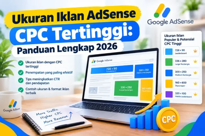 Ukuran Iklan AdSense CPC Tertinggi: Panduan Lengkap 2026