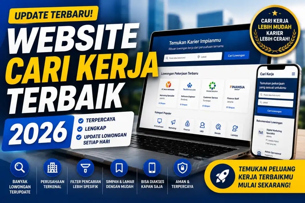 Website Cari Kerja Terbaik 2026: Daftar Platform Terpercaya untuk Fresh Graduate dan Profesional