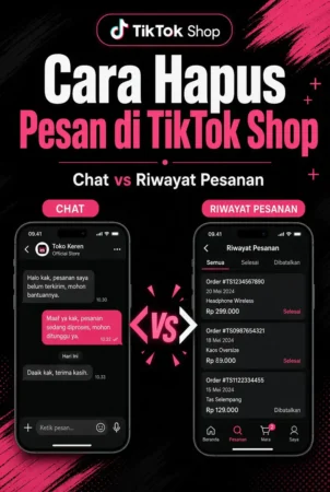 Cara Hapus Pesan di TikTok Shop: Chat vs Riwayat Pesanan