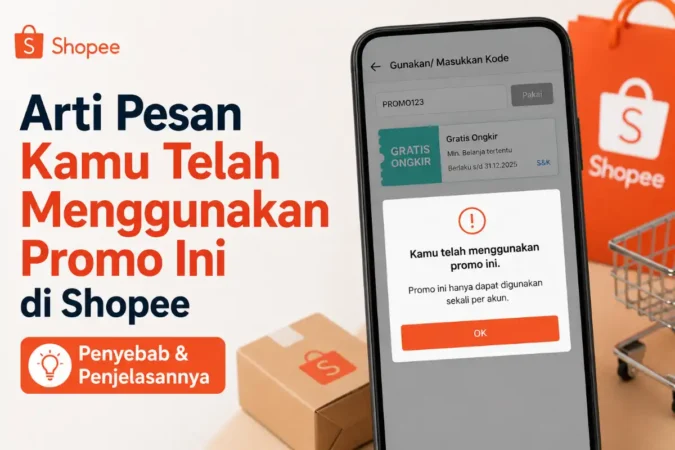 Arti Pesan Kamu Telah Menggunakan Promo Ini di Shopee
