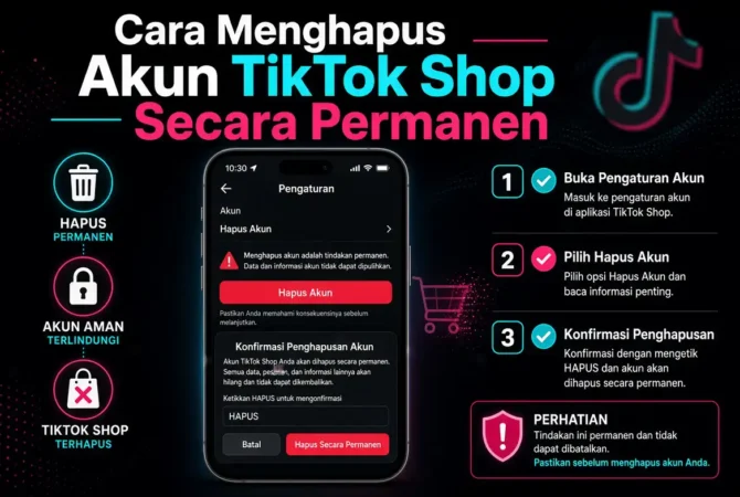 Cara Menghapus Akun TikTok Shop Secara Permanen