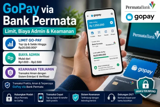 GoPay via Bank Permata: Limit, Biaya Admin & Keamanan